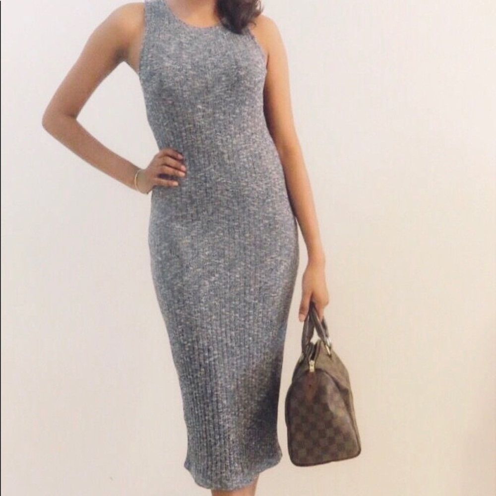 Rubbed Grey Dress